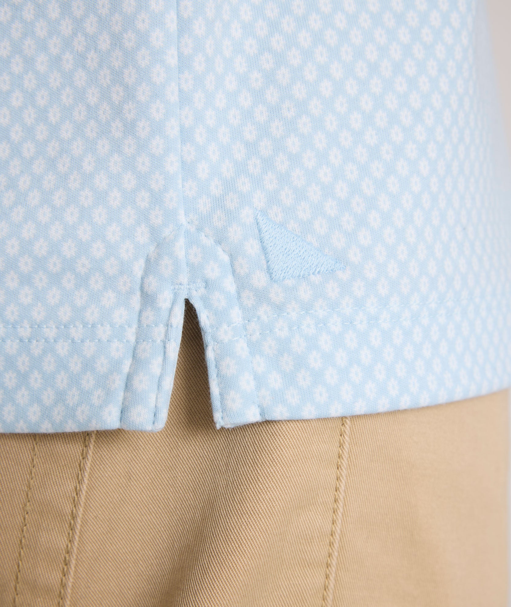 Wrinkle-Free Printed Damaschino Polo - FINAL SALE