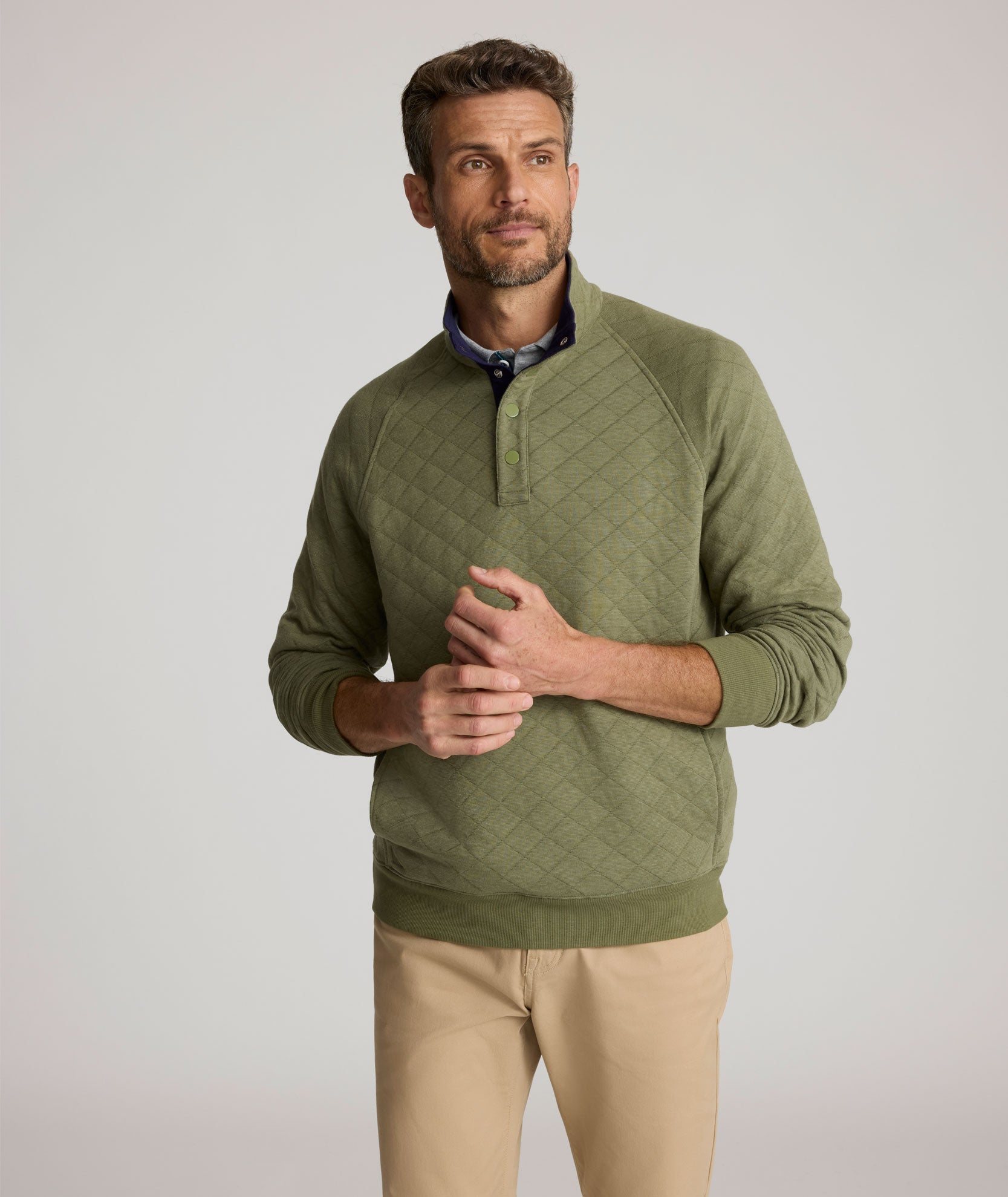 Quilted Pullover