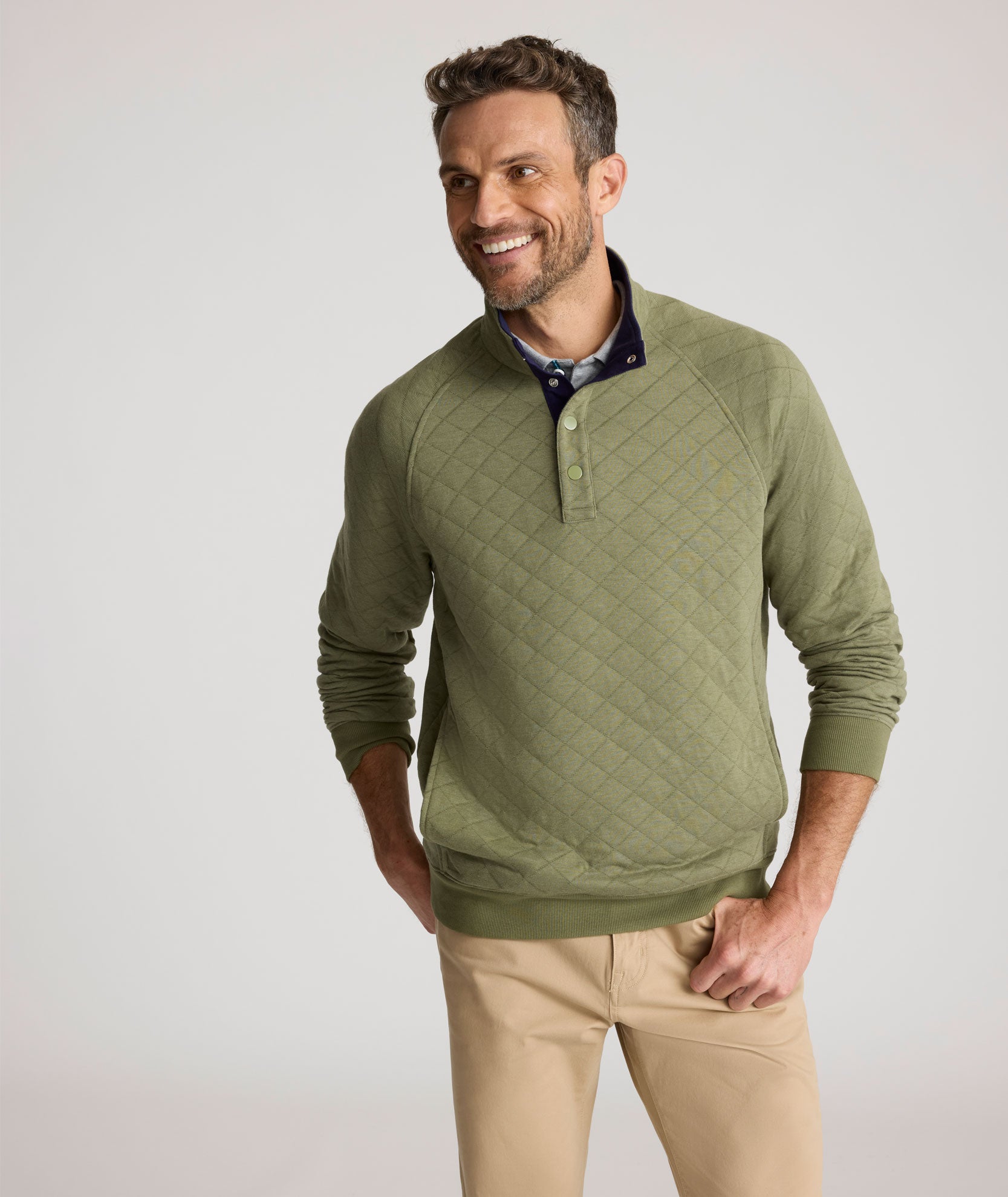 Quilted Pullover